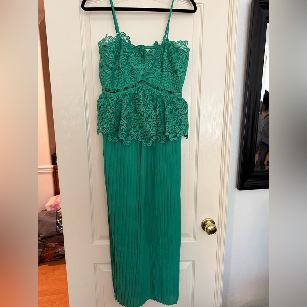 ASOS green maxi dress size 12